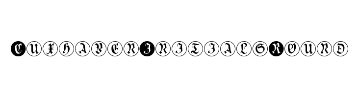 CuxhavenInitialsRound Font