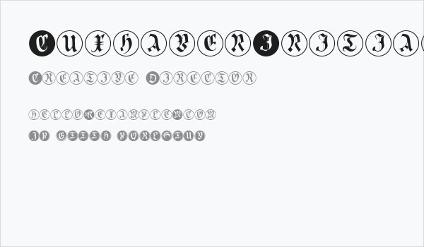 CuxhavenInitialsRound Business Card