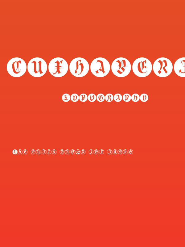 CuxhavenInitialsRound Poster