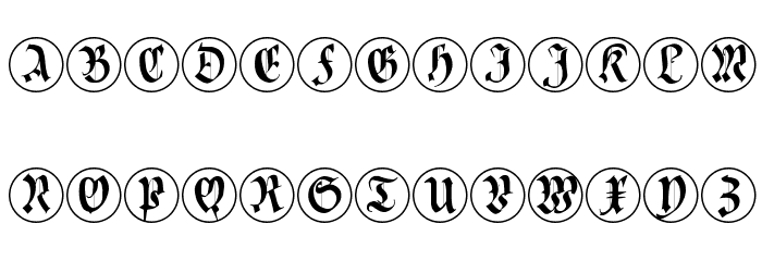 CuxhavenInitialsRound Font Litere mici