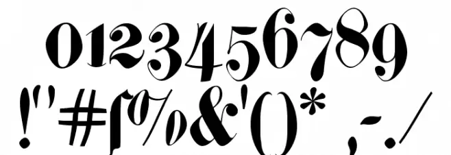 CuxhavenTimes Font OTHER CHARS