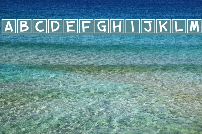 cube vol.2 Font examples