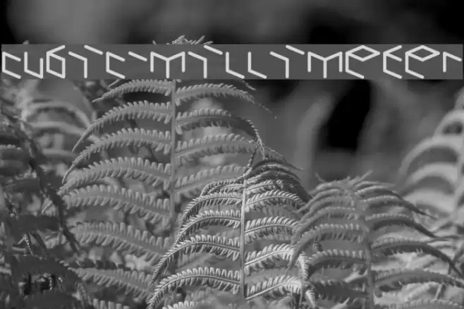 cubic-millimeter Font examples