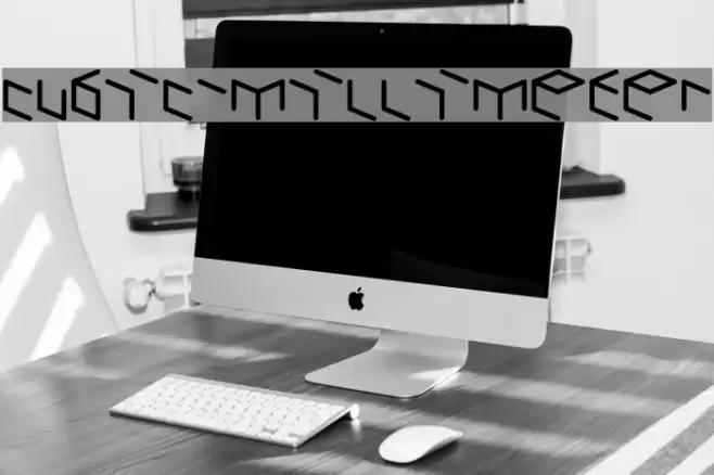 cubic-millimeter Font examples