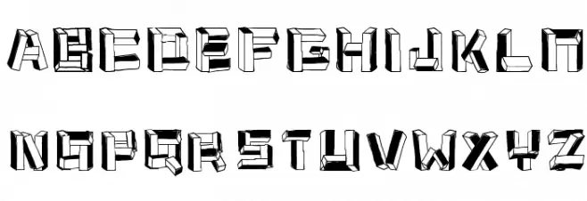cubus Шрифта ВЕРХНИЙ