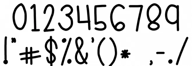 cuddles Font OTHER CHARS