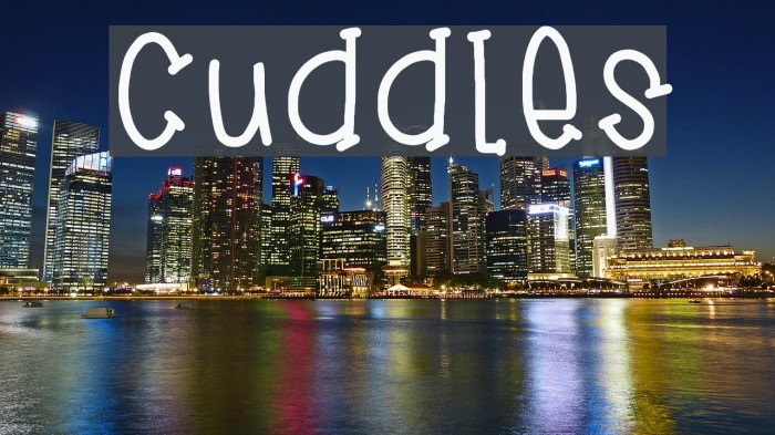 cuddles Font examples