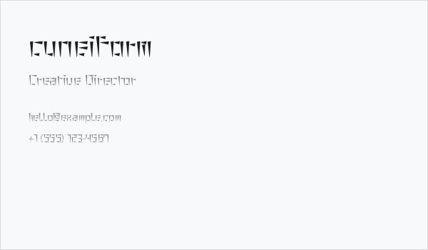 cuneiform Business Card