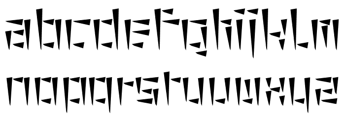 cuneiform Font LOWERCASE