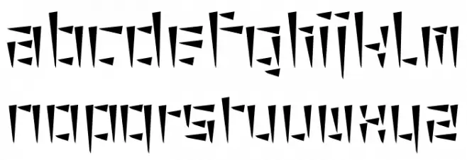 cuneiform Caratteri MINUSCOLO