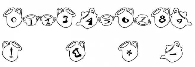 cup Font Font OTHER CHARS