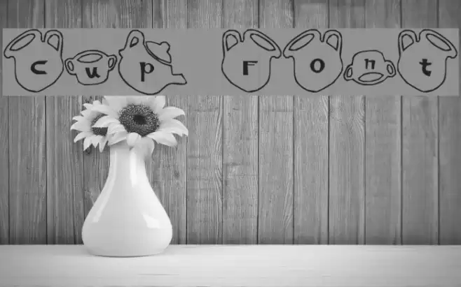 cup Font Font examples