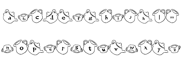 cup Font Font LOWERCASE