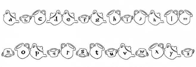 cup Font Fuentes MINÚSCULAS
