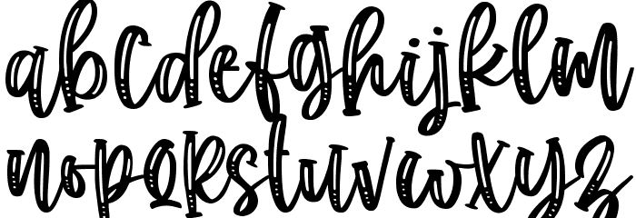 cupcake pastry line Font LOWERCASE