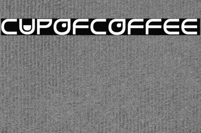 cupofcoffee Font examples