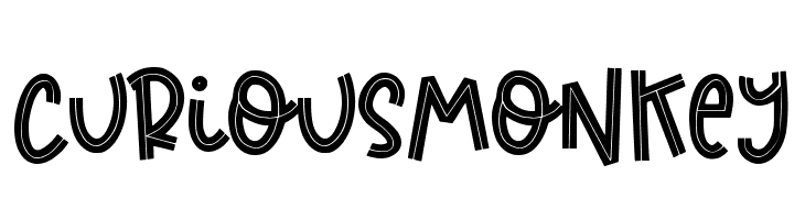 curious monkey  Frei Schriftart Herunterladen
