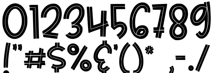 curious monkey Font OTHER CHARS