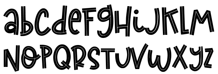 curious monkey Font LOWERCASE