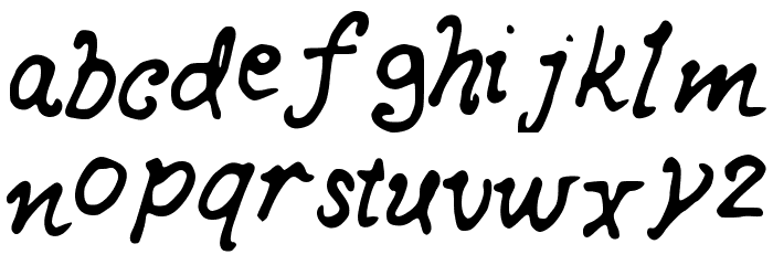 curls_n_twirls Font LOWERCASE