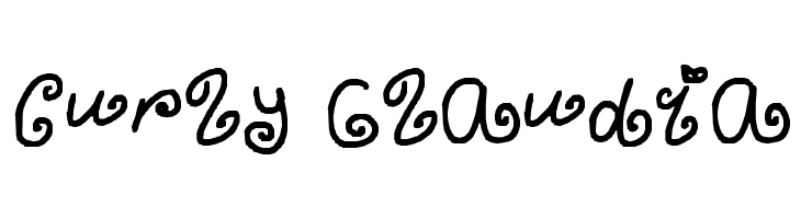 curly Claudia  免费字体下载