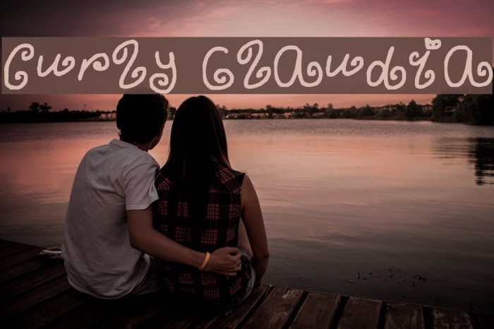 curly Claudia Font examples