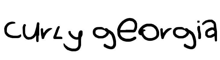 curly georgia Font