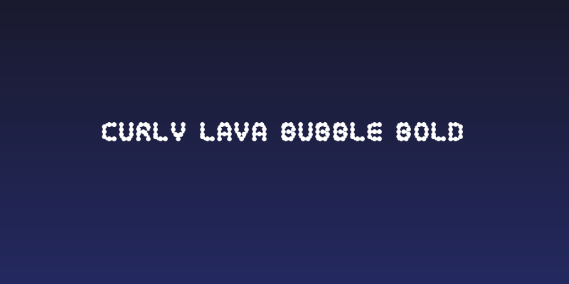 curly lava bubble Bold Social Header