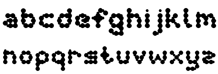 curly lava bubble Bold Font LOWERCASE