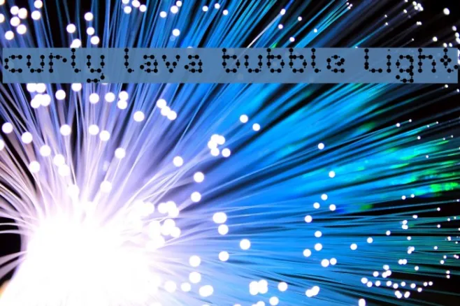 curly lava bubble Light Example 2