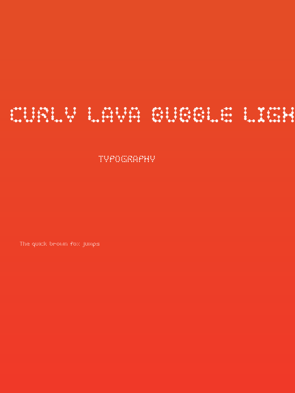 curly lava bubble Light Poster