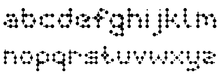curly lava bubble Light Font LOWERCASE