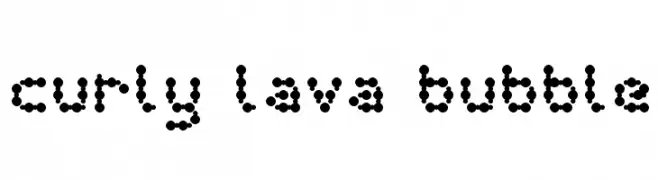 curly lava bubble  免费字体下载