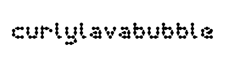 curly lava bubble  Descarca Fonturi Gratis