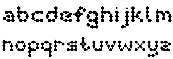 curly lava bubble Font LOWERCASE