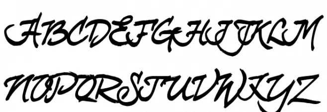 curlyJoe 字体 大写