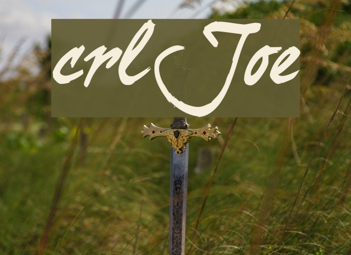 curlyJoe Font examples