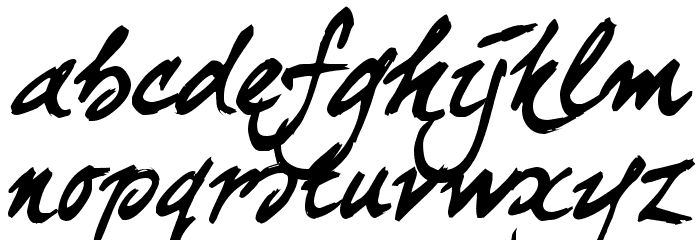curlyJoe Font LOWERCASE