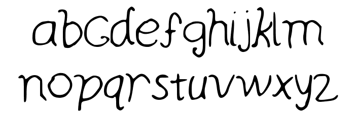 curlywurly Font LOWERCASE