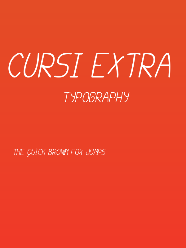 cursi extra tfb Italic Poster