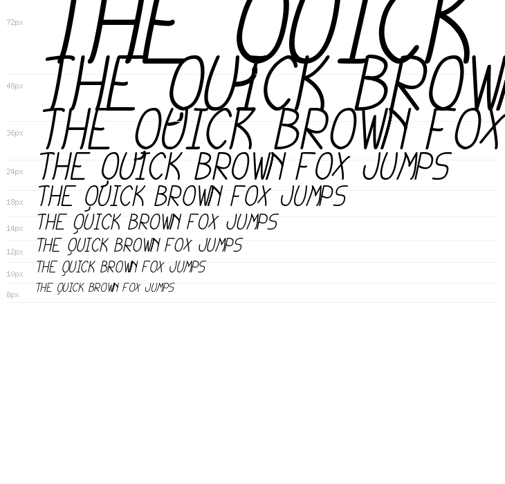 cursi extra tfb Italic Waterfall