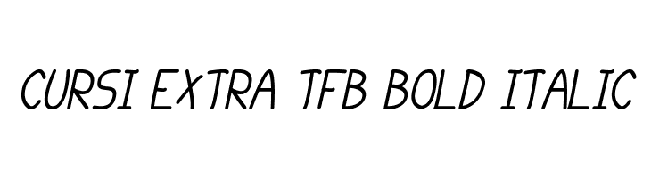 cursi extra tfb bold Italic  Descarca Fonturi Gratis