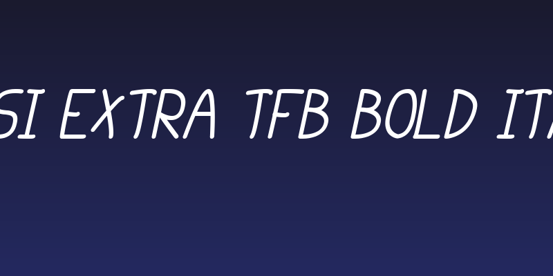 cursi extra tfb bold Italic Social Header