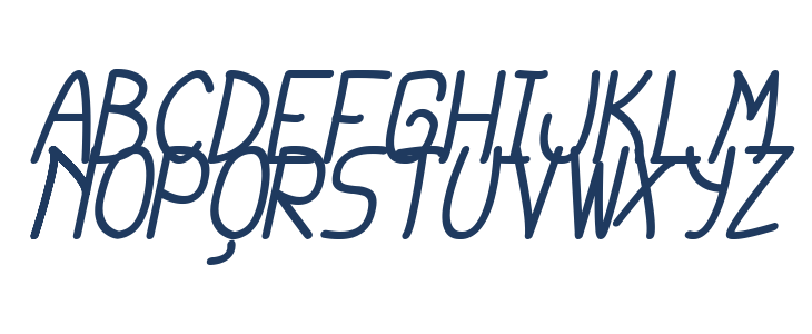 cursi extra tfb bold Italic Lowercase