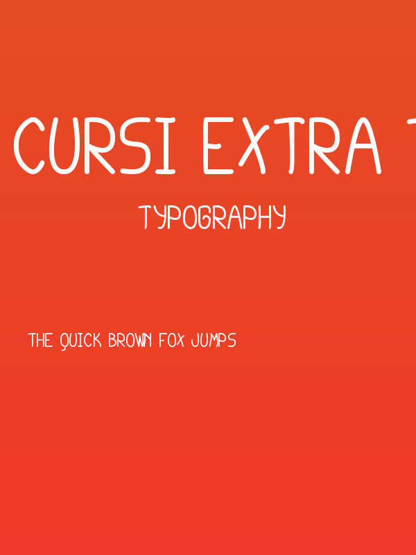 cursi extra tfb bold Poster