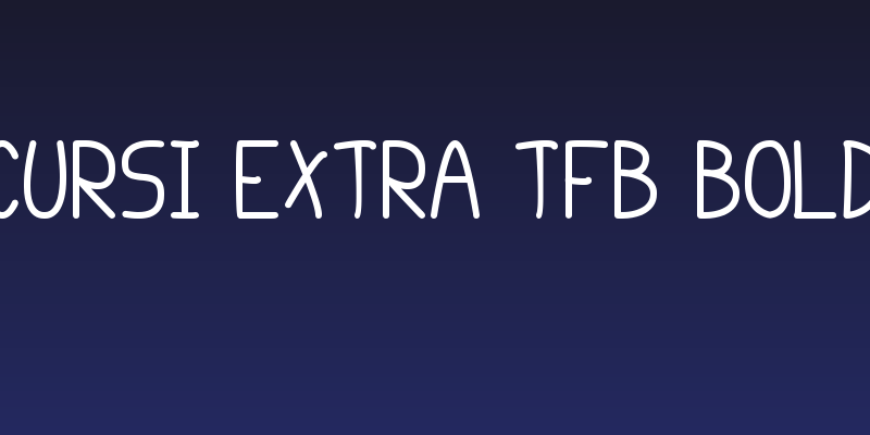 cursi extra tfb bold Social Header