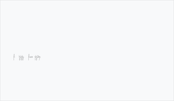 cursive digits Business Card