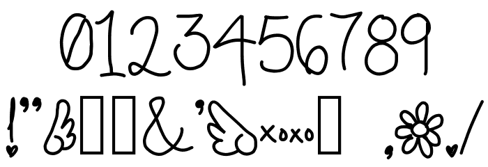 cursive Font OTHER CHARS