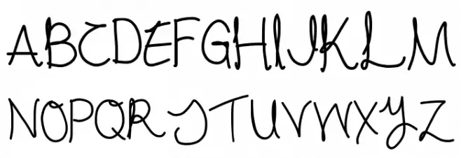 cursive Fonte MAIÚSCULAS