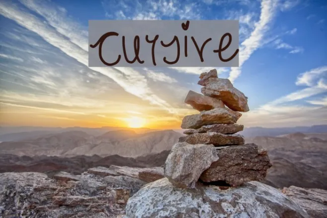 cursive Example 1